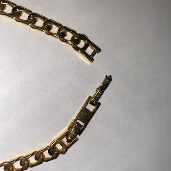 Vintage Gold and Enamel Necklace - Picture 5 of 6